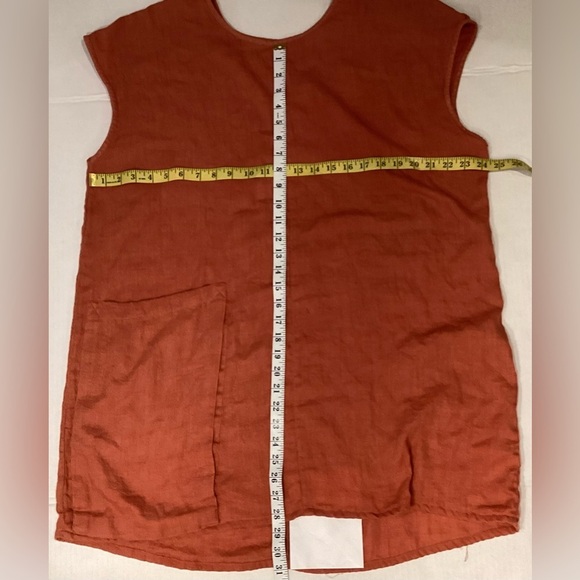 Cosmo'swomen's rust coloured cotton top/tunic Xl - Picture 9 of 12